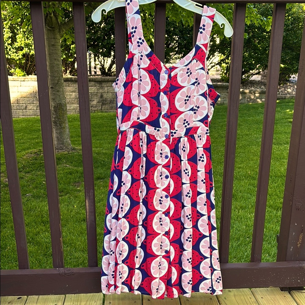 Tulip B Fruit Pattern Colorful Vintage Style Sun Dress